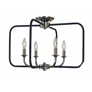 Boulevard - 4 Light Flush/Semi-Flush Mount-14 Inches Tall and 22 Inches Wide - 1099875