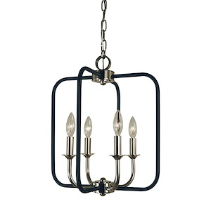 Boulevard - 4 Light Chandelier-17 Inches Tall and 14 Inches Wide