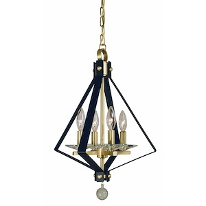 Ice - 4 Light Mini Chandelier-19 Inches Tall and 14 Inches Wide