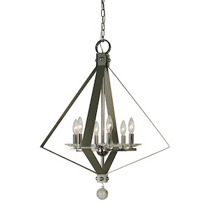 Ice - 6 Light Chandelier-29 Inches Tall and 24 Inches Wide - 1100106