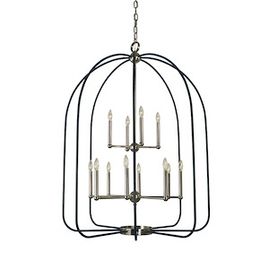 Boulevard - 12 Light Chandelier-49 Inches Tall and 36 Inches Wide