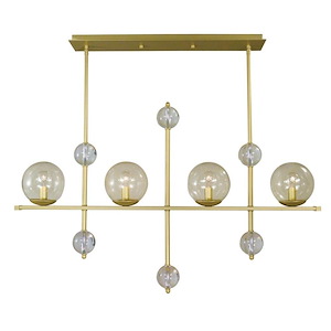 Solaris - 4 Light Island Chandelier-25 Inches Tall and 40 Inches Wide - 1100532