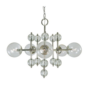 Solaris - 5 Light Chandelier-26 Inches Tall and 28 Inches Wide