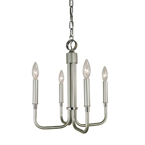 Lara - 4 Light Mini Chandelier-15 Inches Tall and 14 Inches Wide