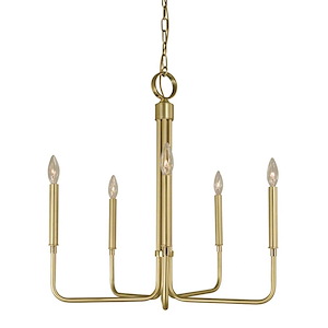 Lara - 5 Light Chandelier-24 Inches Tall and 24 Inches Wide