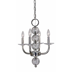 Glamour - 4 Light Chandelier-18 Inches Tall and 15 Inches Wide - 1214648
