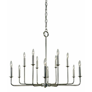 Boulevard - 12 Light Chandelier-28 Inches Tall and 36 Inches Wide