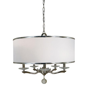 Glamour - 5 Light Chandelier-19 Inches Tall and 24 Inches Wide - 1100048