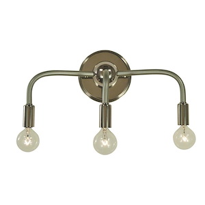 Candide - 3 Light Wall Sconce-9 Inches Tall and 14.5 Inches Wide