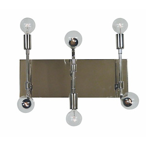 Fusion - 6 Light Wall Sconce-13 Inches Tall and 14 Inches Wide