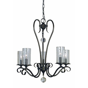 Ilsa - 5 Light Dining Chandelier-26 Inches Tall and 25 Inches Wide