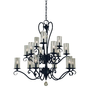 Ilsa - 15 Light Dining Chandelier-38 Inches Tall and 36 Inches Wide - 1100108