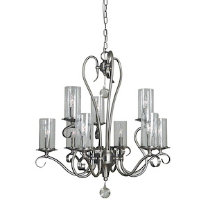 Ilsa - 9 Light Dining Chandelier-29 Inches Tall and 27 Inches Wide