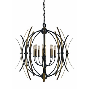 Monique - 8 Light Dining Chandelier-36 Inches Tall and 36 Inches Wide