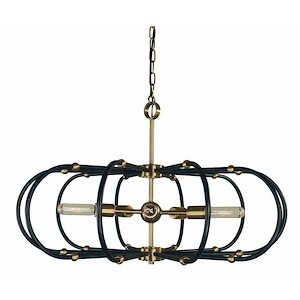 Pulsar - 5 Light Dining Chandelier-19 Inches Tall and 30 Inches Wide