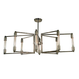 Focal - 8 Light Dining Chandelier-11 Inches Tall and 40 Inches Wide