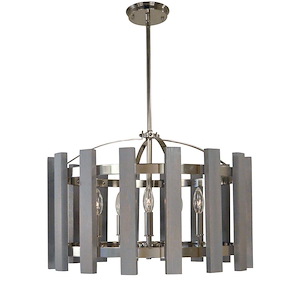 Arcadia - 5 Light Dining Chandelier-15 Inches Tall and 22 Inches Wide - 1214509