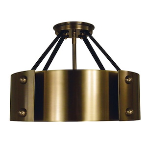 Lasalle - 6 Light Semi-Flush Mount-11 Inches Tall and 15 Inches Wide - 1214396