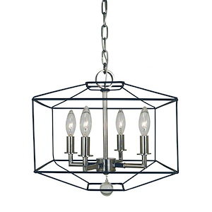 Isabella - 4 Light Dual Mount Chandelier-14 Inches Tall and 13 Inches Wide - 1214397