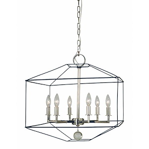 Isabella - 6 Light Dining Chandelier-20 Inches Tall and 20 Inches Wide - 1214822