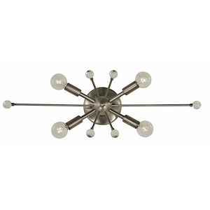 Supernova - 4 Light Wall Sconce-9.5 Inches Tall and 23 Inches Wide - 1214686