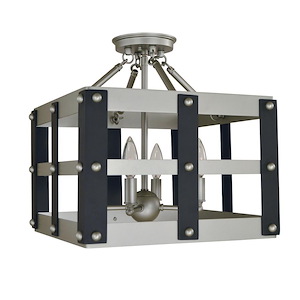 Metro Artisan - 4 Light Flush/Semi-Flush Mount-15 Inches Tall and 14 Inches Wide - 1214825