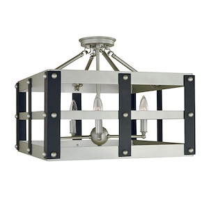 Metro Artisan - 5 Light Flush/Semi-Flush Mount-15 Inches Tall and 18 Inches Wide - 1214809