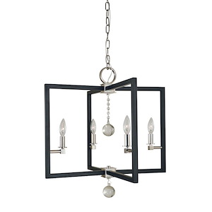 Minimalist Elegant - 4 Light Dining Chandelier-22 Inches Tall and 22 Inches Wide