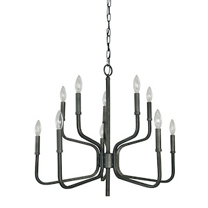 Heidelberg - 10 Light Dining Chandelier-24 Inches Tall and 28 Inches Wide
