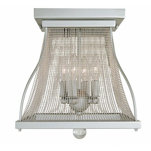 Harrison - 4 Light Flush Mount-13 Inches Tall and 12 Inches Wide