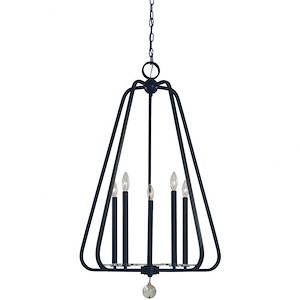 Triangulum - 5 Light Foyer Chandelier-38 Inches Tall and 24 Inches Wide