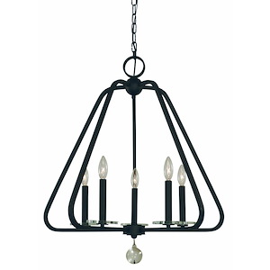 Triangulum - 5 Light Dining Chandelier-27 Inches Tall and 25 Inches Wide - 1100584