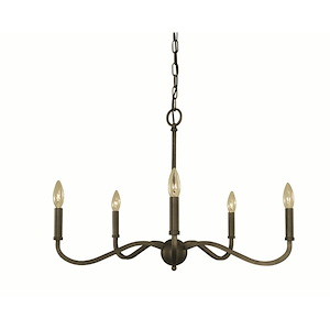 Heidelberg - 5 Light Dining Chandelier-18 Inches Tall and 26 Inches Wide - 1100094