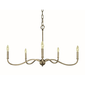 Heidelberg - 5 Light Dining Chandelier-20 Inches Tall and 36 Inches Wide