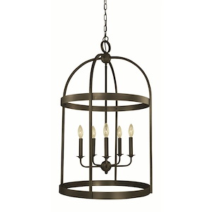 Heidelberg - 5 Light Foyer Chandelier-34 Inches Tall and 20 Inches Wide - 1100097