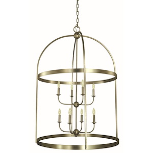 Heidelberg - 8 Light Foyer Chandelier-51 Inches Tall and 34 Inches Wide
