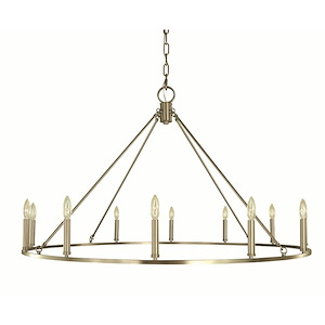 Midtown - 12 Light Dining Chandelier-28 Inches Tall and 46 Inches Wide - 1100353