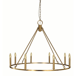Midtown - 8 Light Dining Chandelier-26 Inches Tall and 35 Inches Wide - 1100355