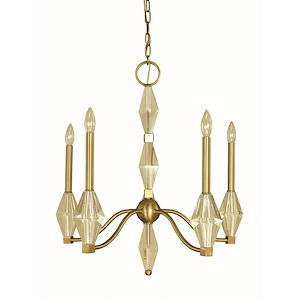 Vivian - 5 Light Dining Chandelier-26 Inches Tall and 24 Inches Wide - 1214848