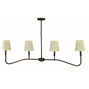 Heidelberg - 4 Light Island Chandelier-19 Inches Tall and 50 Inches Wide - 1100092