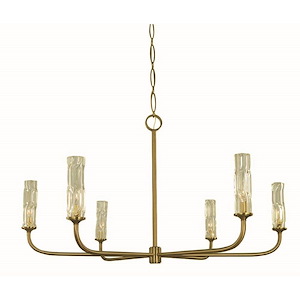 Kaia - 6 Light Dining Chandelier-25 Inch Tall and 46 Inch Wide - 1391755