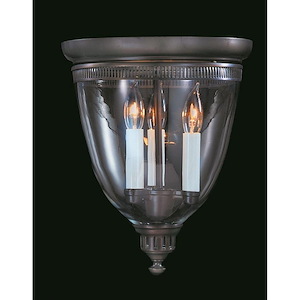 Jamestown - 3 Light Flush/Semi-Flush Mount-12 Inches Tall and 10 Inches Wide - 1100162
