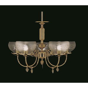 Chancery - 5 Light Dining Chandelier-19 Inches Tall and 27 Inches Wide - 1214605
