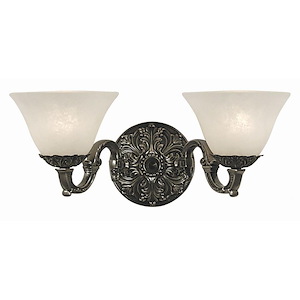 Napoleonic - 2 Light Wall Sconce-6.5 Inches Tall and 17 Inches Wide