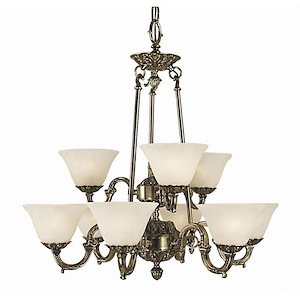 Napoleonic - 9 Light Dining Chandelier-28 Inches Tall and 28 Inches Wide - 1100413