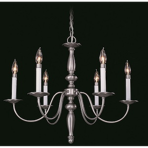 Jamestown - 6 Light Dining Chandelier-23 Inches Tall and 27 Inches Wide - 1100194