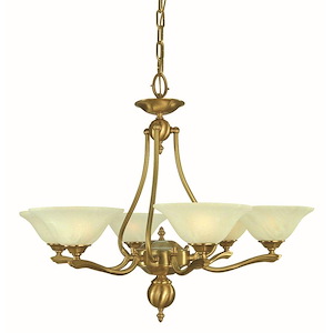 Fin De Siecle - 6 Light Dining Chandelier-27 Inch Tall and 31 Inch Wide - 1391760