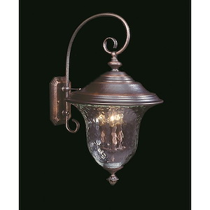 Carcassonne - 3 Light Outdoor Wall Mount-25 Inches Tall and 13.5 Inches Wide