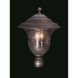 Carcassonne - 3 Light Outdoor Post Mount-19 Inches Tall and 13.5 Inches Wide