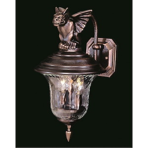 Carcassonne - 2 Light Outdoor Wall Mount-16.5 Inches Tall and 8.5 Inches Wide